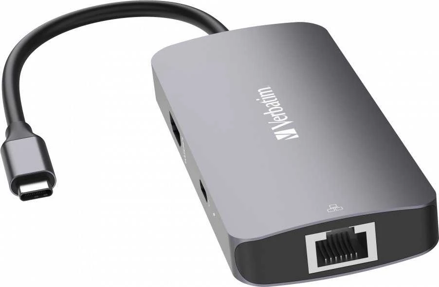 Verbatim Adapteris Hub USB-C – HDMI/USB-C /Eternet/2xUSB-A 3.0 pilkos spalvos 32150