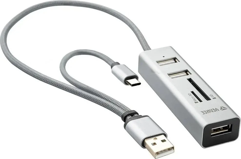 YHC 103SR USB C OTG HUB+ skaitytuvas YENKEE