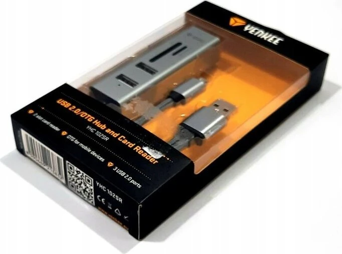 YHC 103SR USB C OTG HUB+ skaitytuvas YENKEE