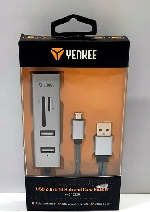 YHC 103SR USB C OTG HUB+ skaitytuvas YENKEE