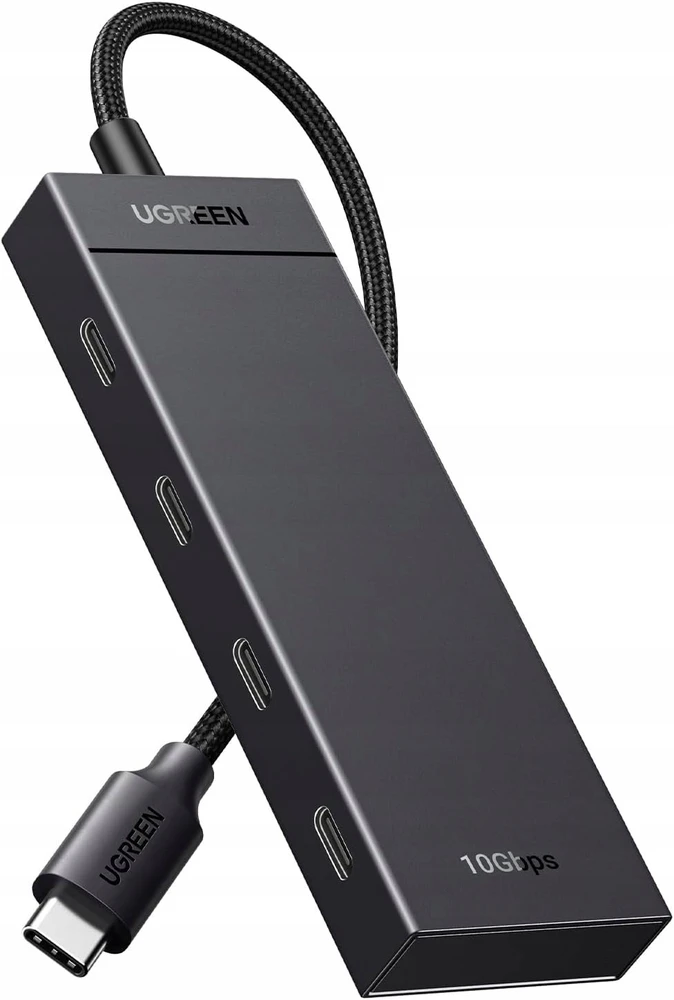 Ugreen Šakotuvas USB-C 4 prievadų (USB-C 3.2 Gen2) 30cm, juodas