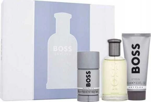 Hugo Boss BOSS Bottled rinkinys vyrams (EDT, 100 ml + dušo želė, 100 ml + dezodorantas, 75 ml)