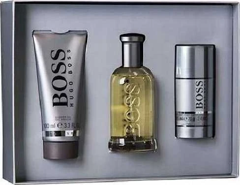 Hugo Boss BOSS Bottled rinkinys vyrams (EDT, 100 ml + dušo želė, 100 ml + dezodorantas, 75 ml)