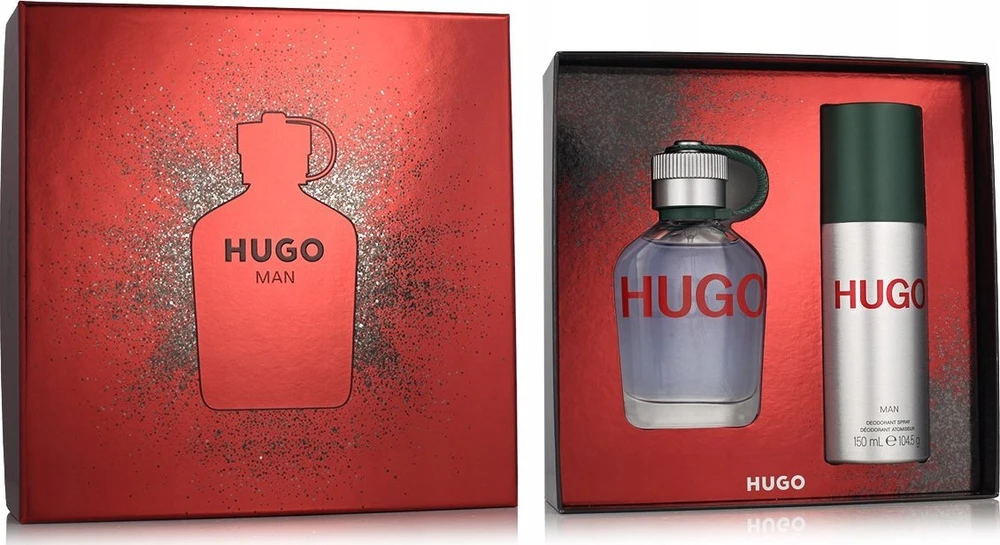 Hugo Boss Hugo Man rinkinys vyrams (kvepalai EDT, 75 ml + dezodorantas, 150 ml)
