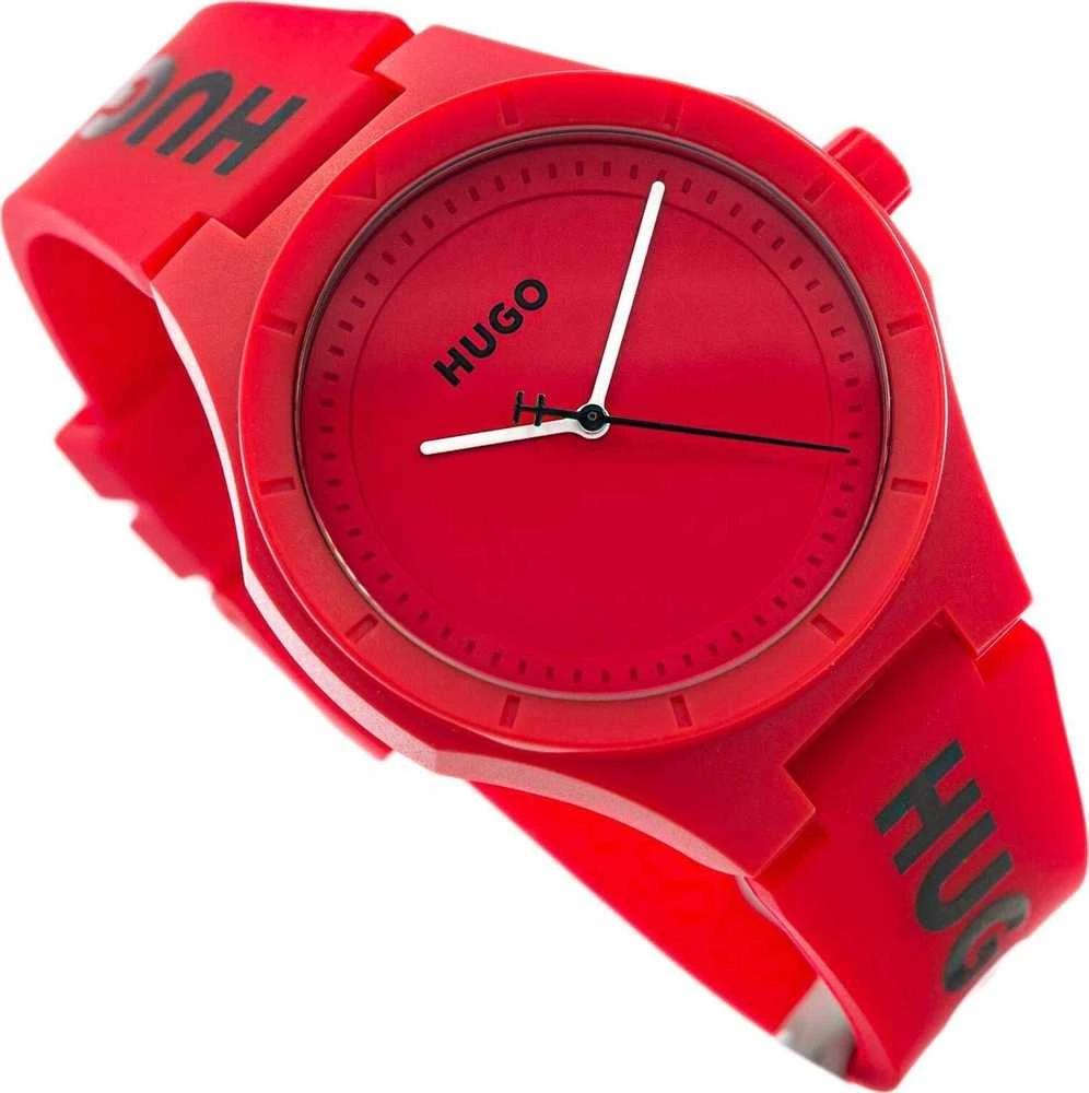 Hugo Boss HUGO Lit Raudonas Vyriškas Laikrodis 1530346 + Dėžutė