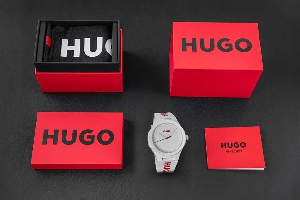 Hugo Boss Vyriškas laikrodis HUGO Lit For Him Baltas 1530345 + BOX