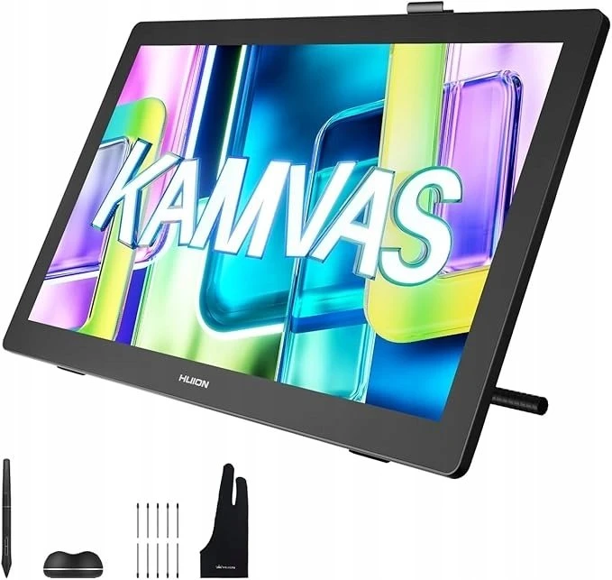 Grafikos Planšetė - Huion Kamvas 22 Gen 3 21.5 colių 2.5K 16,384 Spaudimo Lygiai Juoda