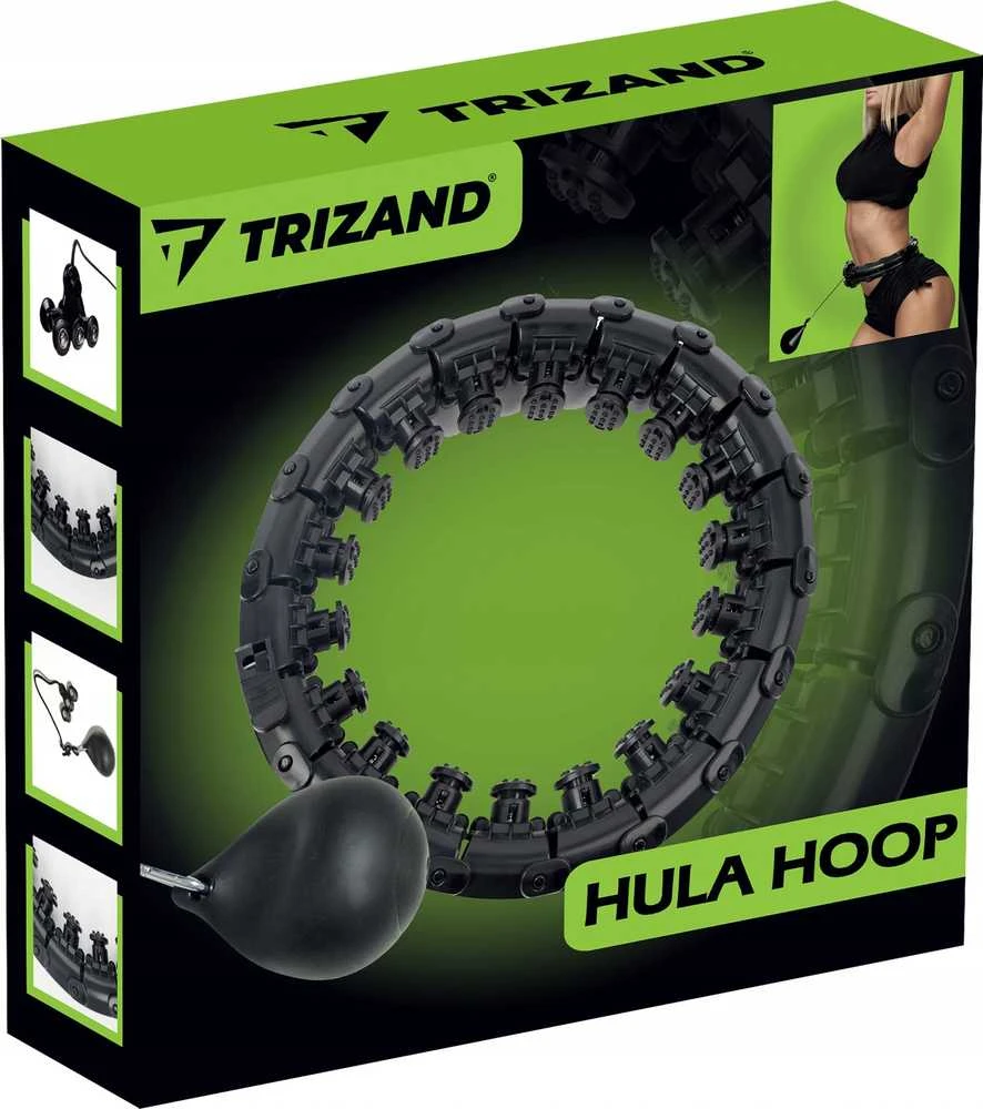 Hula lankelis su masažuokliu + svareliu Trizand 25208