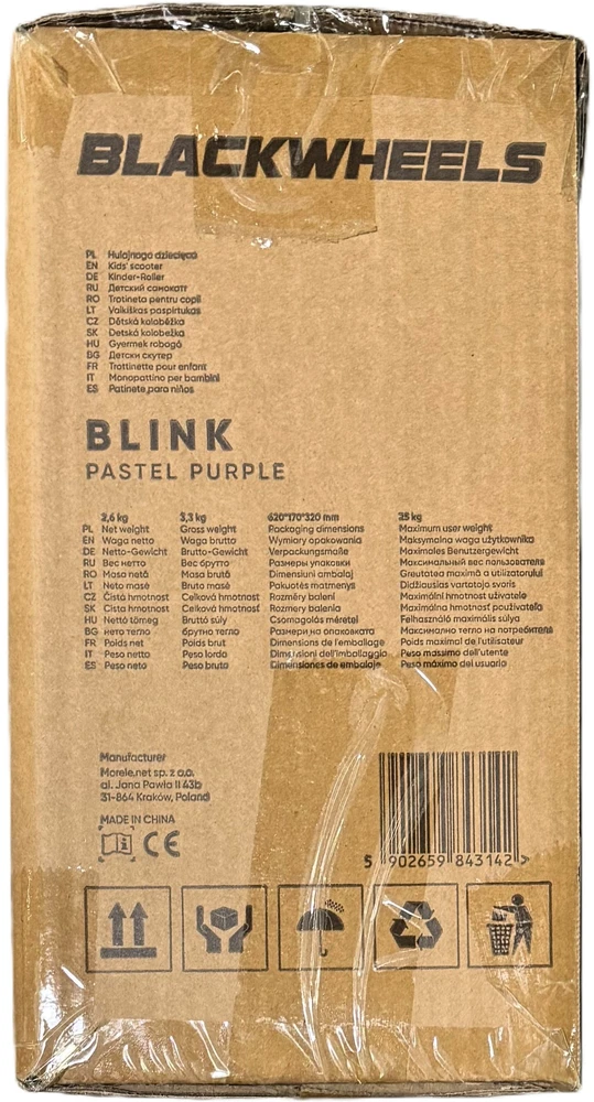 Hulk Blackwheels Triratis Blink Pastel Rožinė