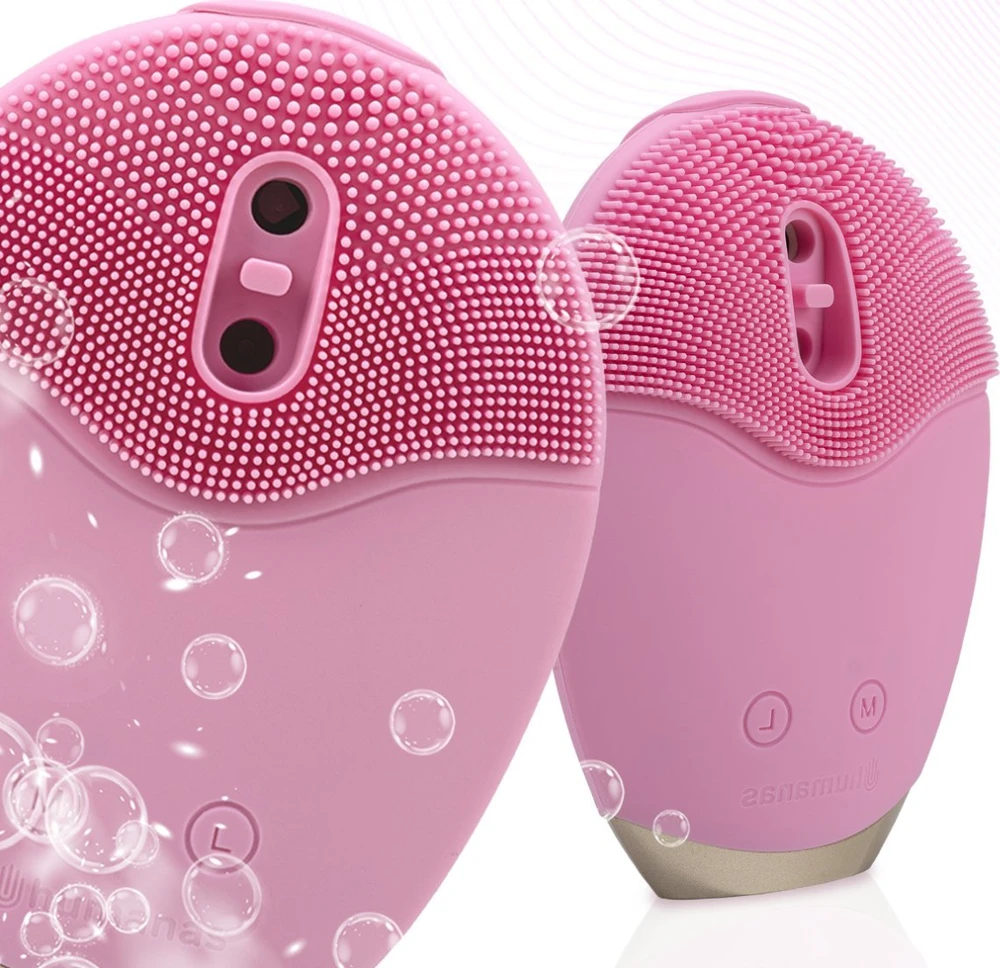 Elektrinis Veido Šepetėlis Humanas Aura Foam Sonic (Rožinis)
