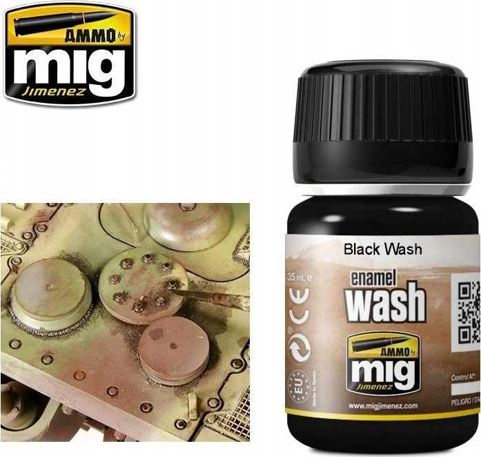 AMMO by MIG Jimenez AMMO by MIG Juodas Wash sendinimo skystis modeliams 35 ml (A.MIG-1011)