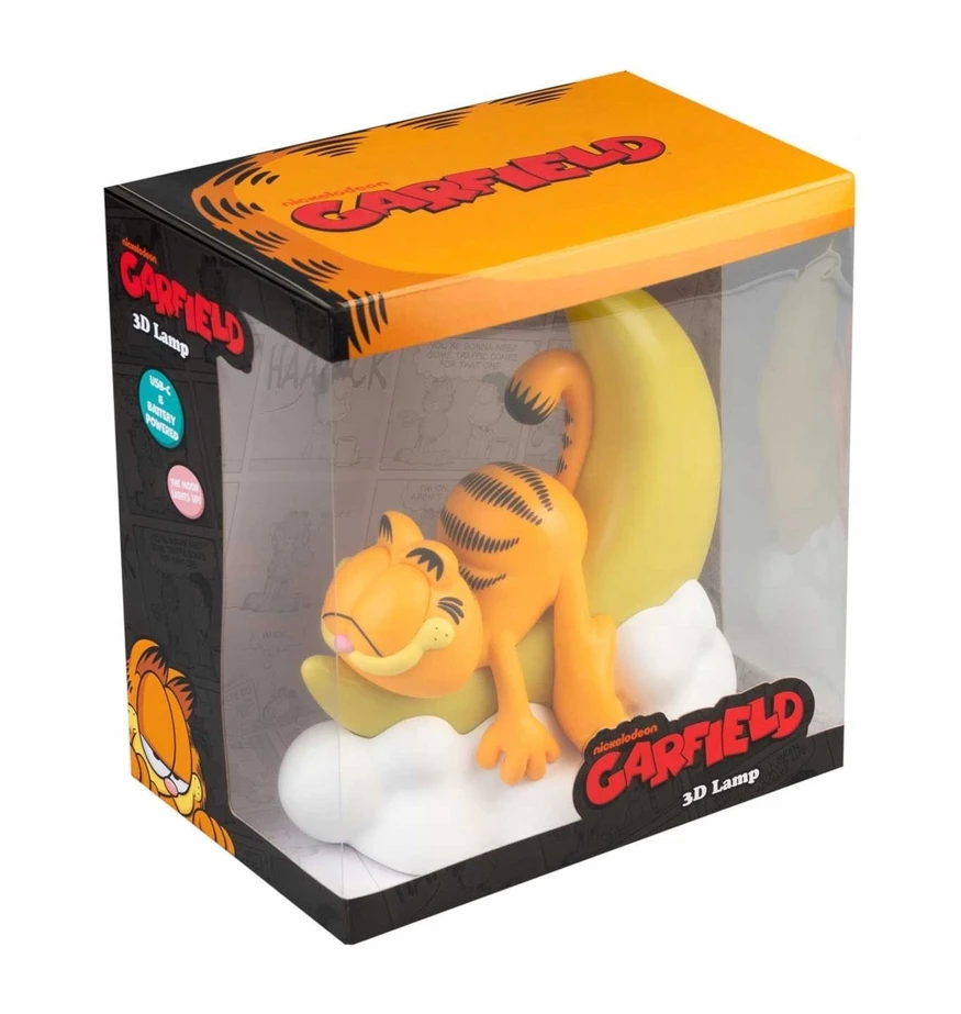 Hurt Net Garfield LED naktinė lempa vaikams, 20 × 22 cm