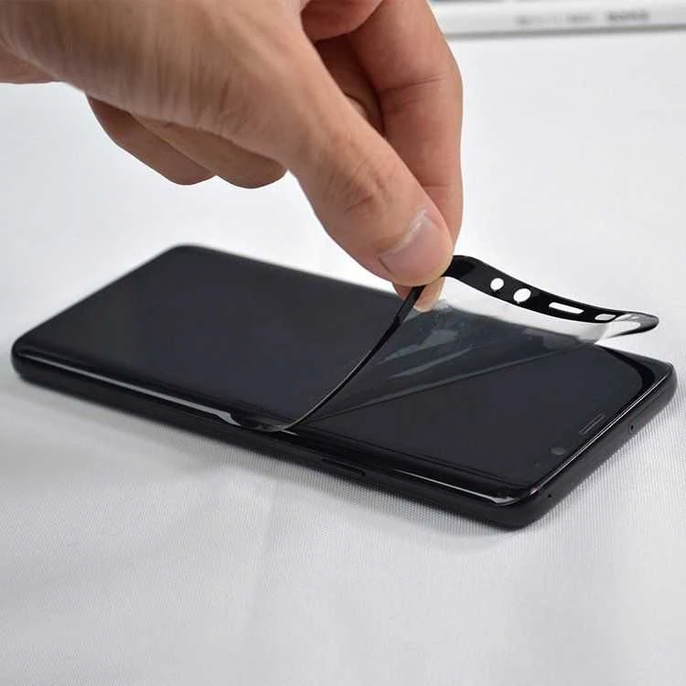 Hurtel Folia szklana grūdintas stiklas na ekran su ramką Samsung Galaxy S21+ 5G 3D Edge Nano Flexi Glass juoda