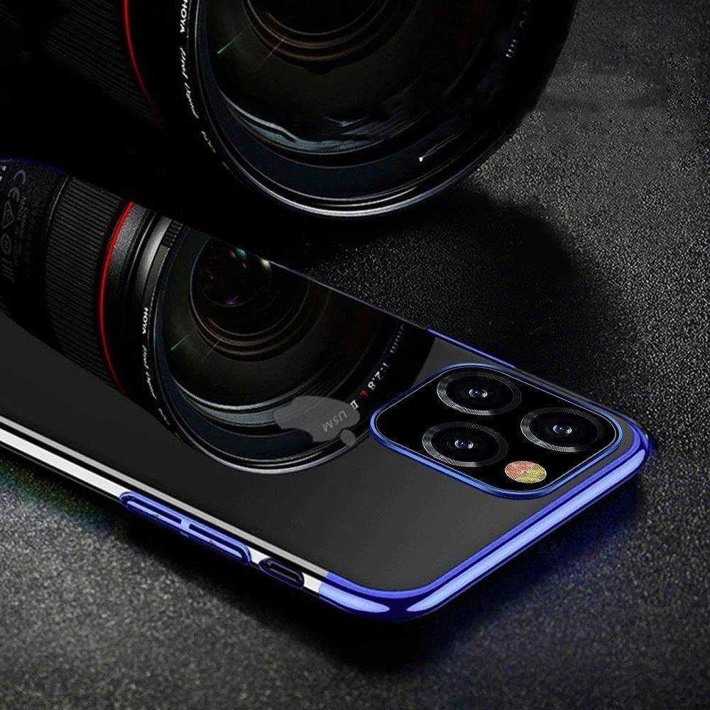 Hurtel Clear Color dėklas skirtas Xiaomi Redmi Note 11 Pro + 5G / 11 Pro 5G / 11 Pro, juodas rėmelis