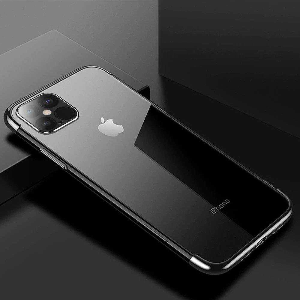 Hurtel Clear Color dėklas skirtas Xiaomi Redmi Note 11 Pro + 5G / 11 Pro 5G / 11 Pro, juodas rėmelis