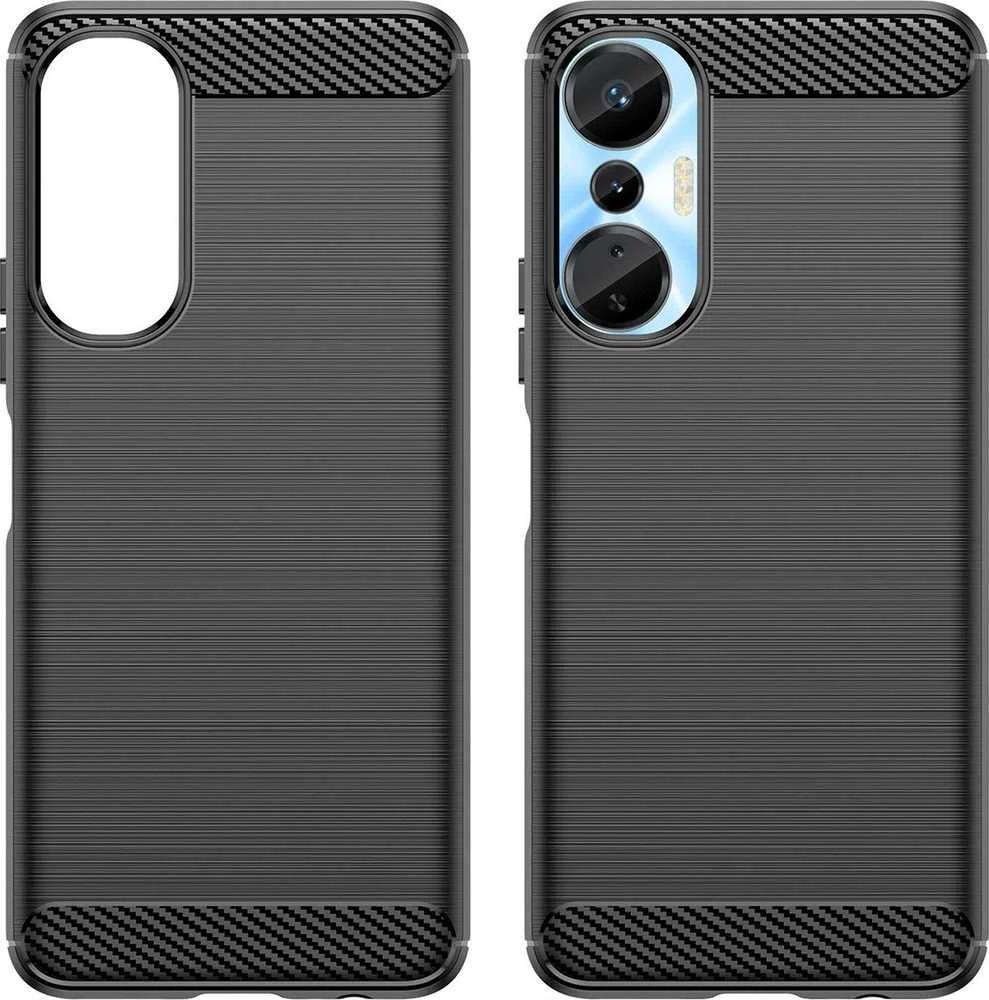 Hurtel Carbon Infinix Hot 20S flexible silikoninis carbon dėklas telefonui juodos spalvos