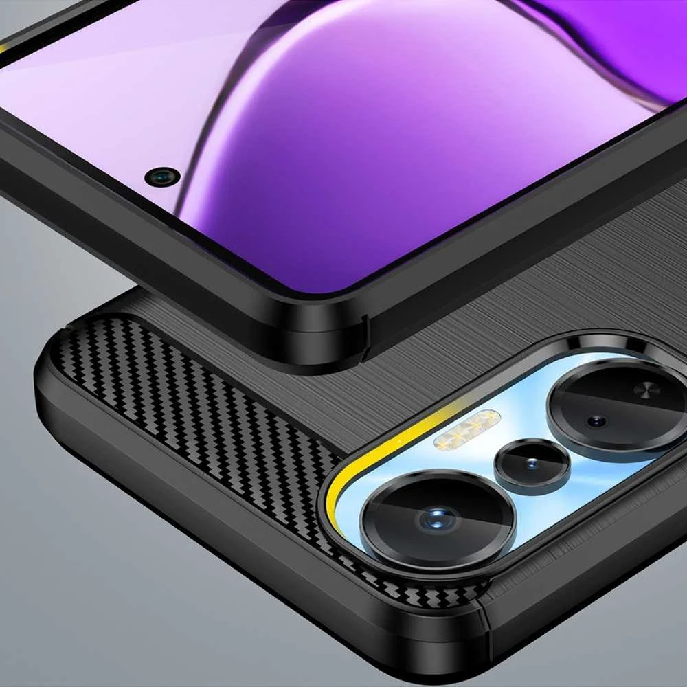 Hurtel Carbon Infinix Hot 20S flexible silikoninis carbon dėklas telefonui juodos spalvos