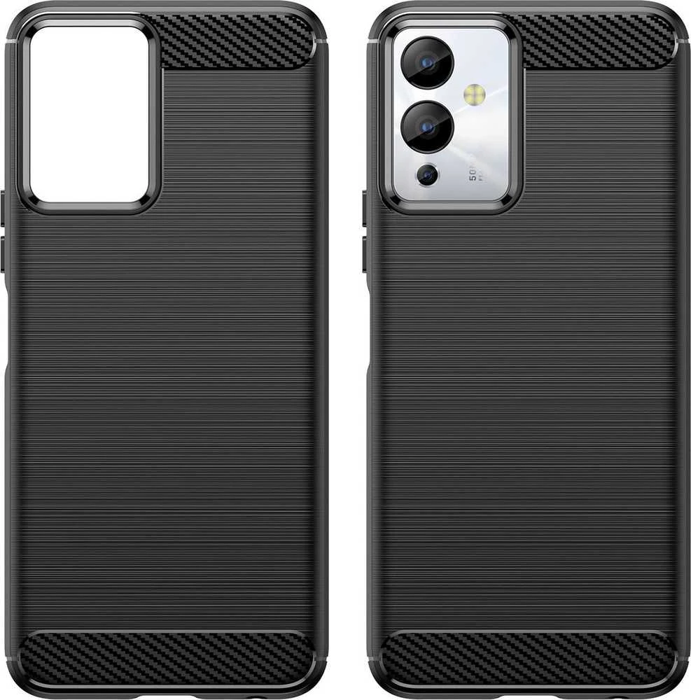 Hurtel Carbon Infinix Note 12i flexible silikoninis carbon dėklas telefonui juodos spalvos
