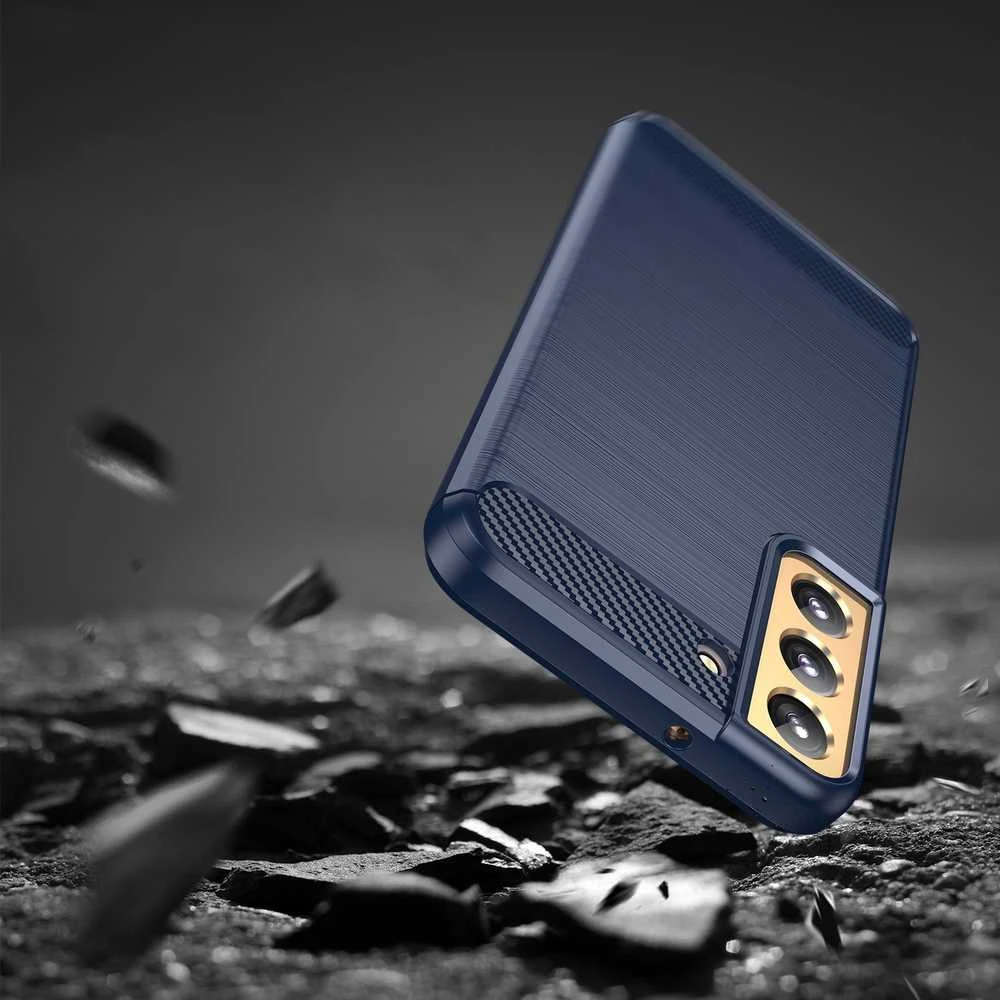 Hurtel Carbon dėklas skirtas Samsung Galaxy S23 +, mėlynas