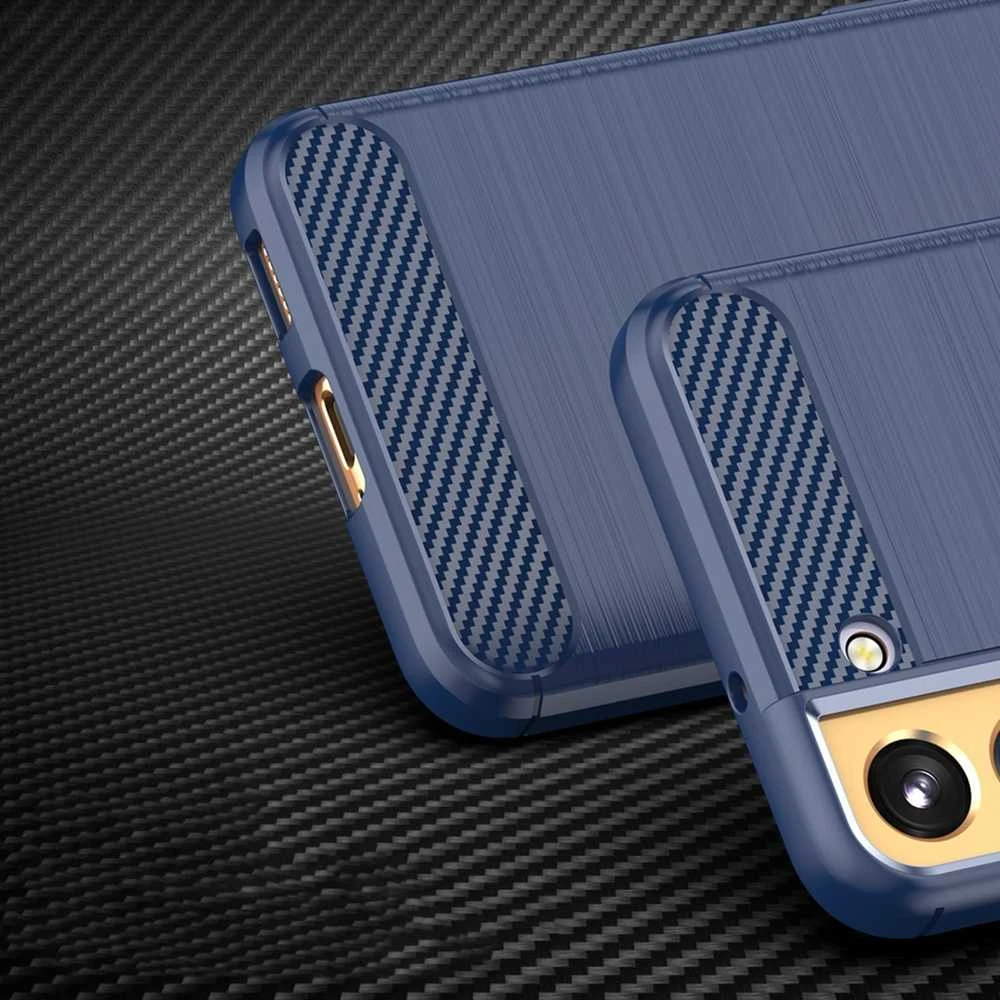 Hurtel Carbon dėklas skirtas Samsung Galaxy S23 +, mėlynas