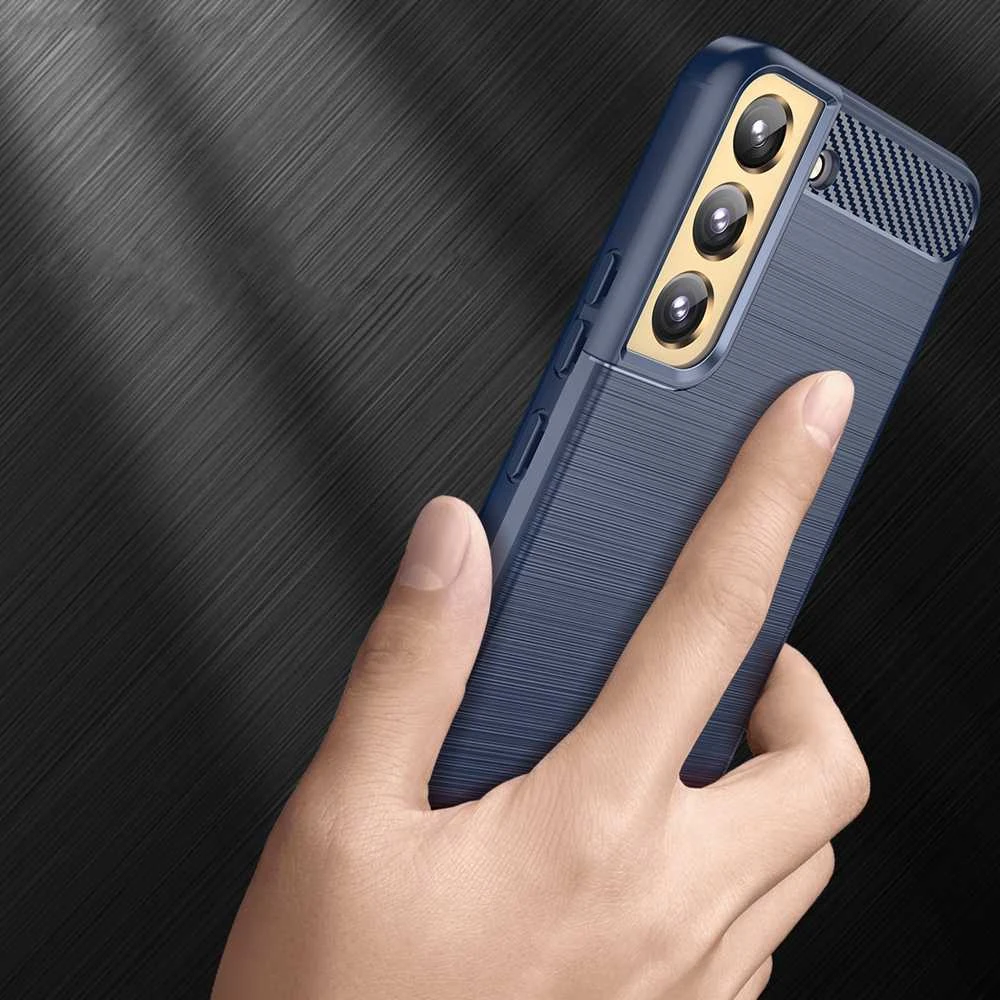 Hurtel Carbon dėklas skirtas Samsung Galaxy S23 +, mėlynas