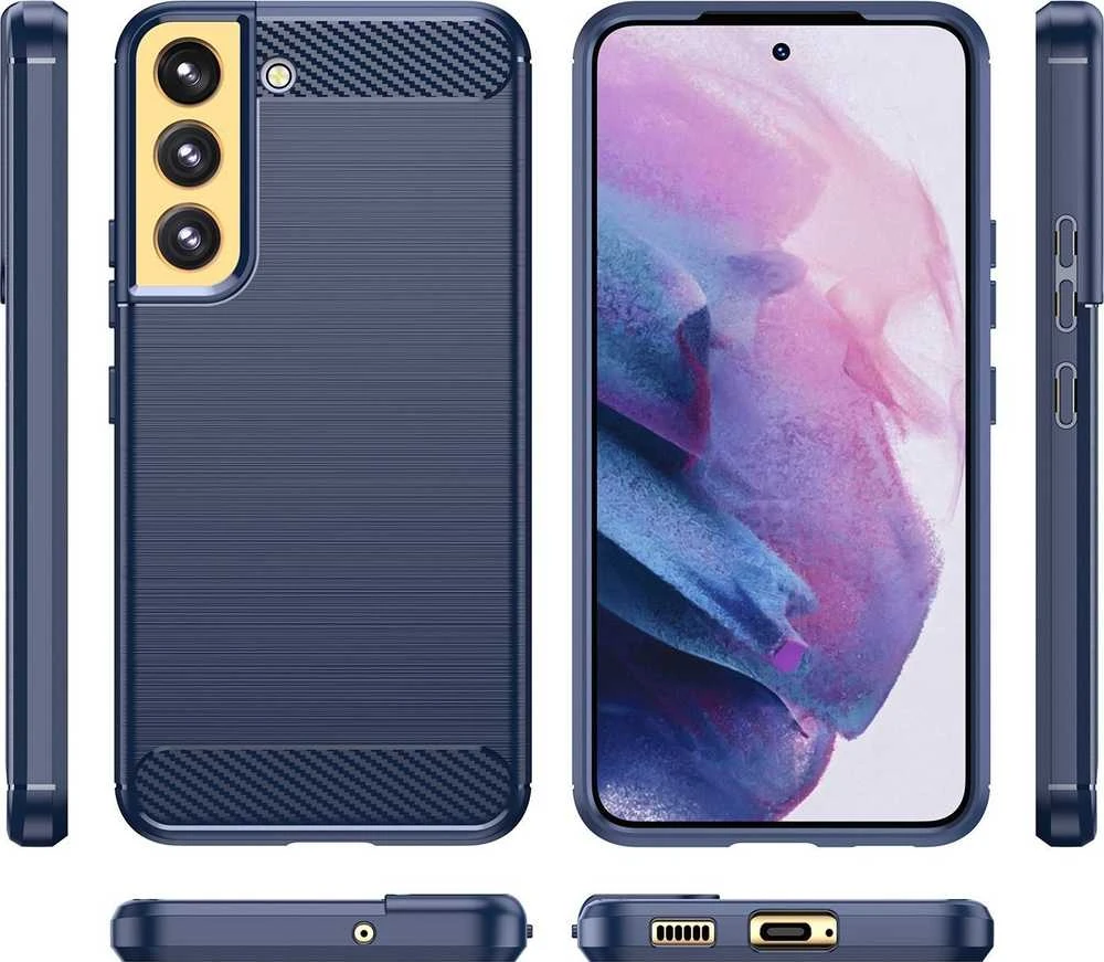 Hurtel Carbon dėklas skirtas Samsung Galaxy S23 +, mėlynas