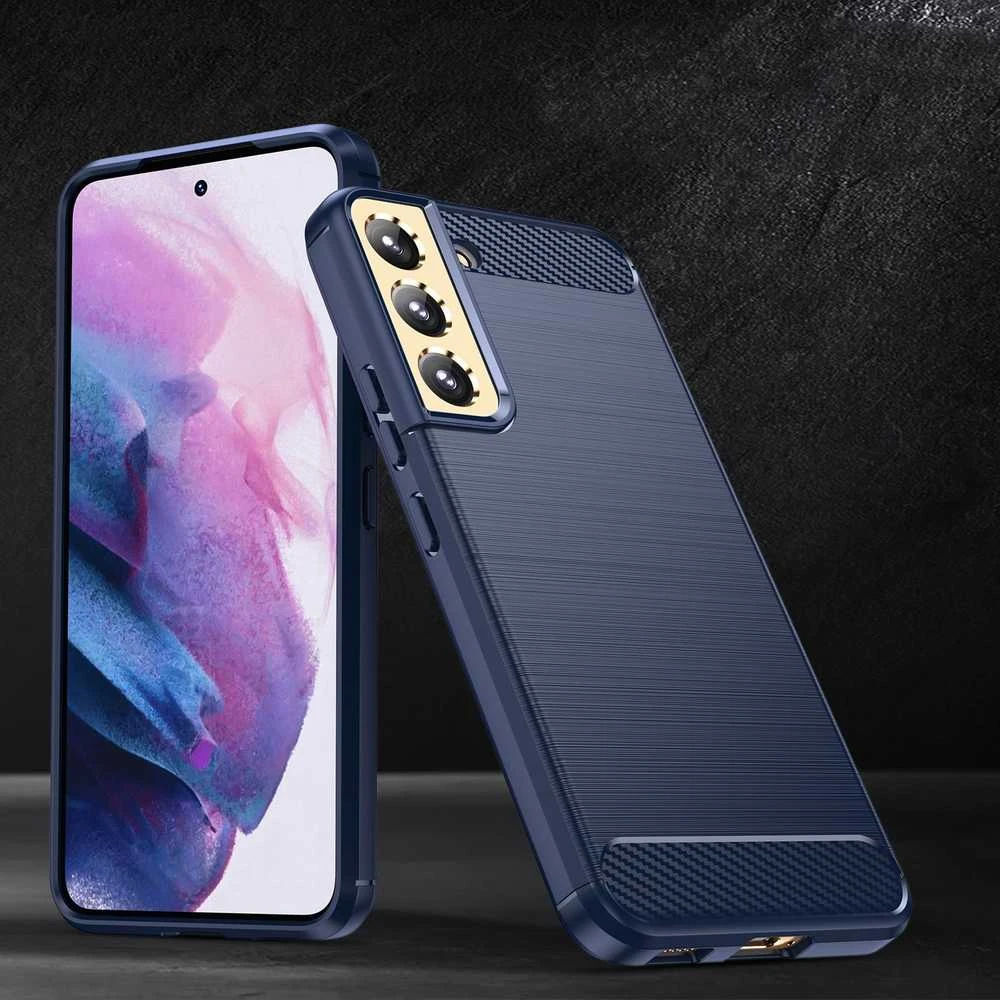 Hurtel Carbon dėklas skirtas Samsung Galaxy S23 +, mėlynas