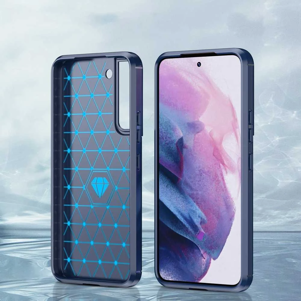 Hurtel Carbon dėklas skirtas Samsung Galaxy S23 +, mėlynas