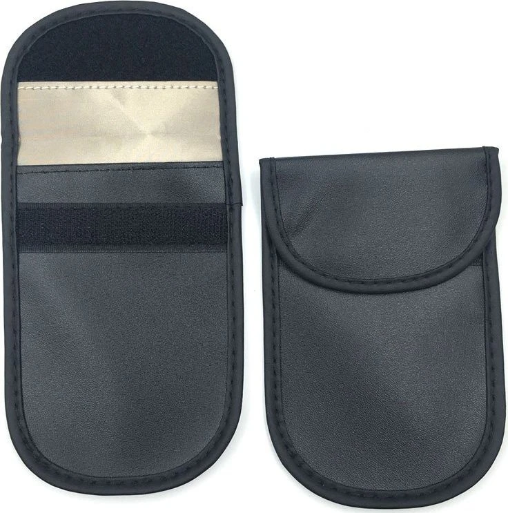 Hurtel Dėklas automobilio rakteliai nuo vagysčių Faraday narvas 14x10cm juoda