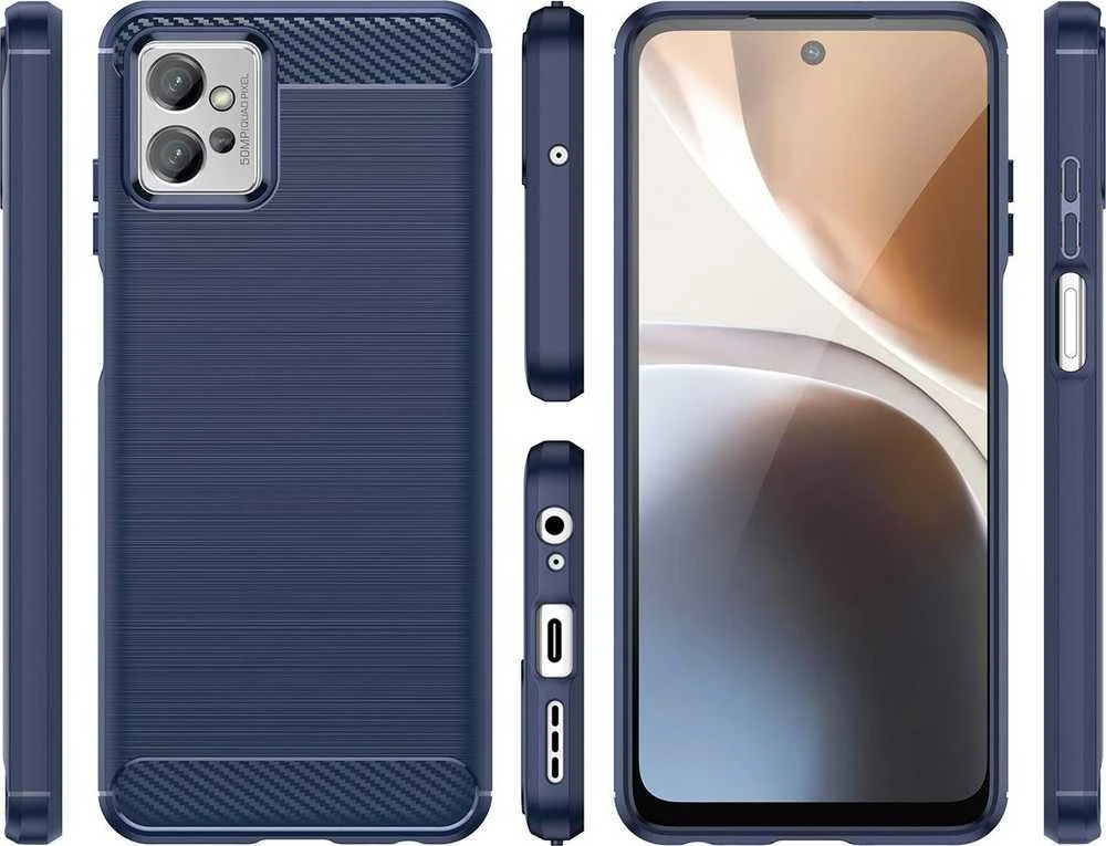 Hurtel Carbon dėklas skirtas Realme Narzo 50 5G, juodas