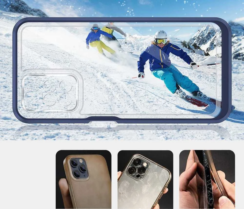 Hurtel Clear dėklas skirtas Xiaomi Redmi 10, mėlynas