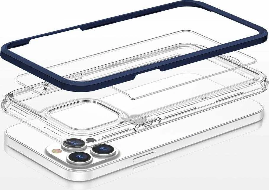 Hurtel Clear dėklas skirtas iPhone 13 Pro, mėlynas
