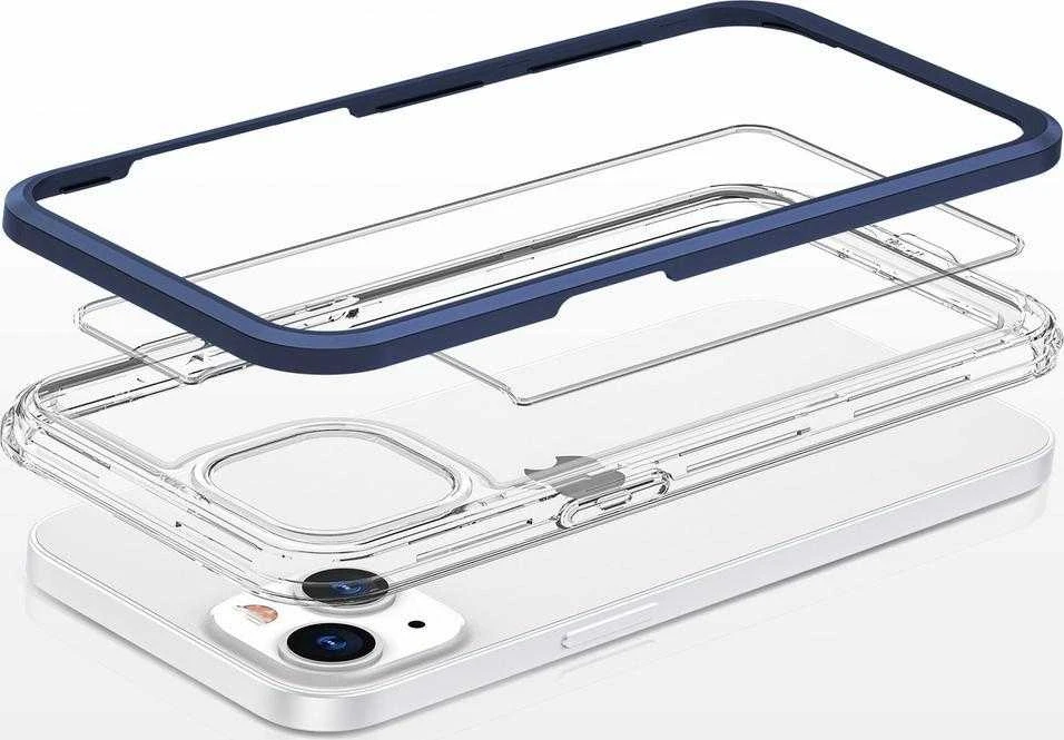 Hurtel Clear dėklas skirtas iPhone 13 mini, mėlynas