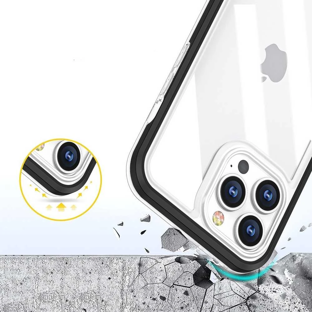 Hurtel Clear dėklas skirtas iPhone 14 Pro Max, mėlynas