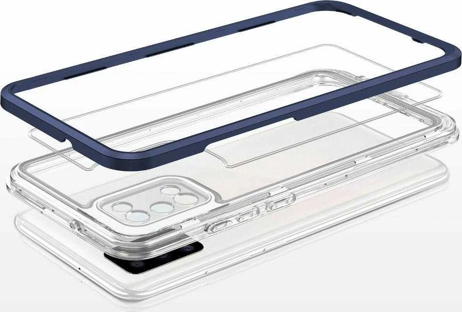 Hurtel Clear dėklas skirtas Samsung Galaxy A03s (166), mėlynas