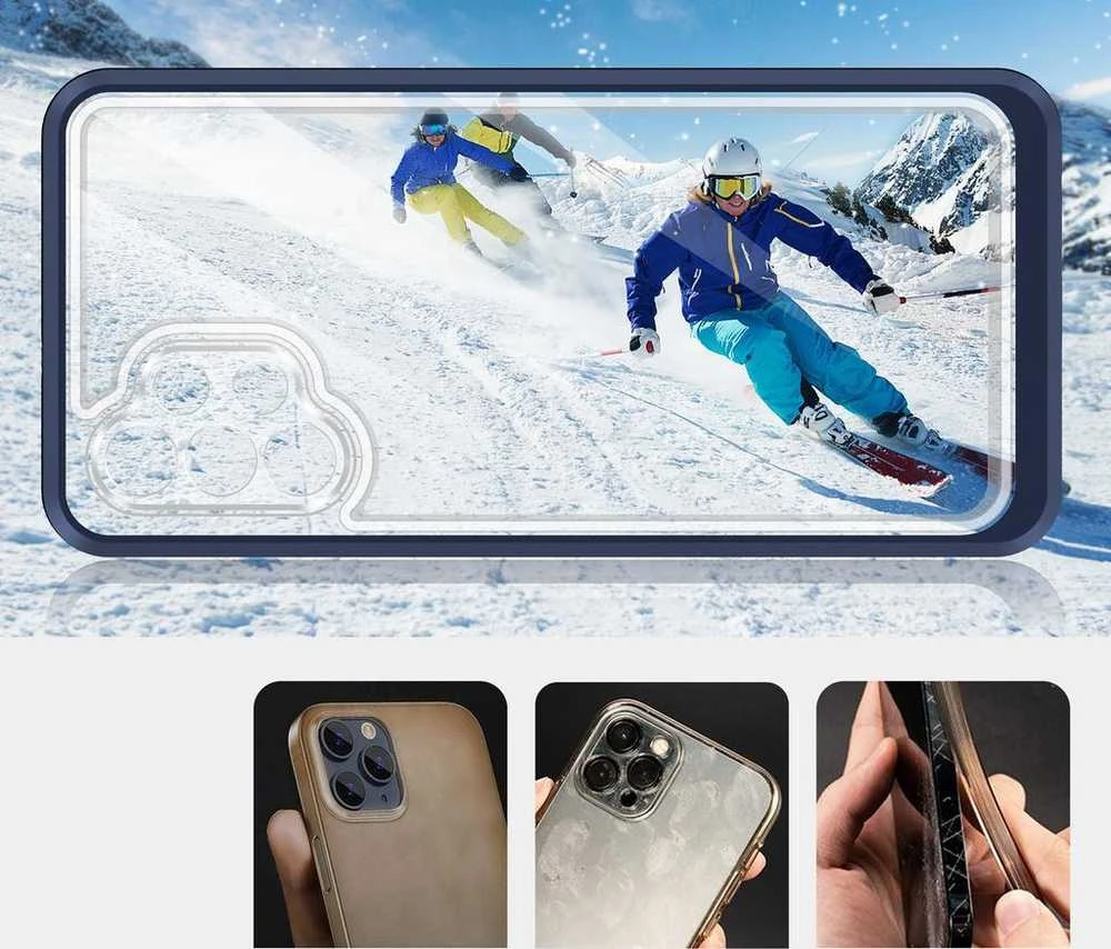 Hurtel Clear dėklas skirtas Samsung Galaxy A32 5G, mėlynas