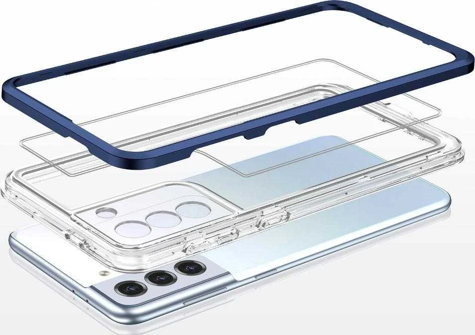 Hurtel Clear dėklas skirtas Samsung Galaxy S22 + (S22 Plus), mėlynas