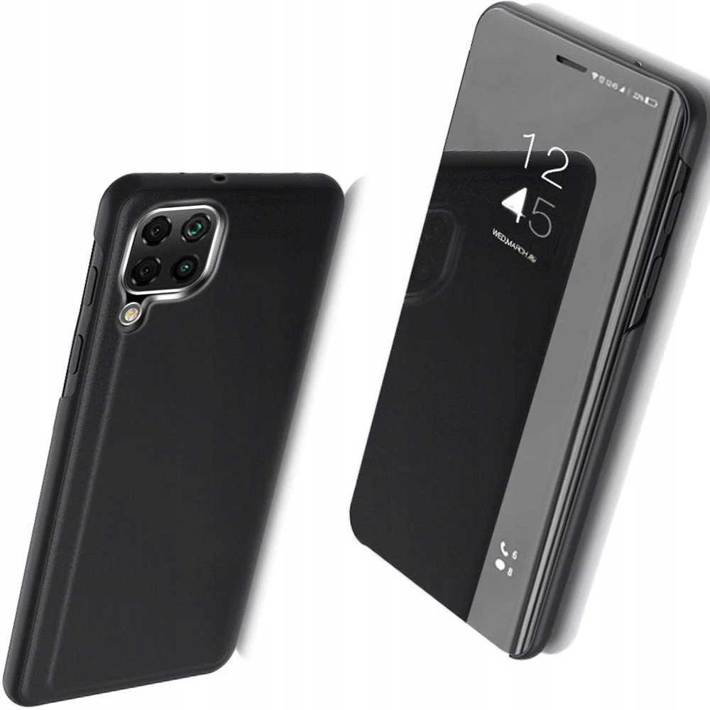 Hurtel Clear View dėklas skirtas Samsung Galaxy A22 4G, juodas