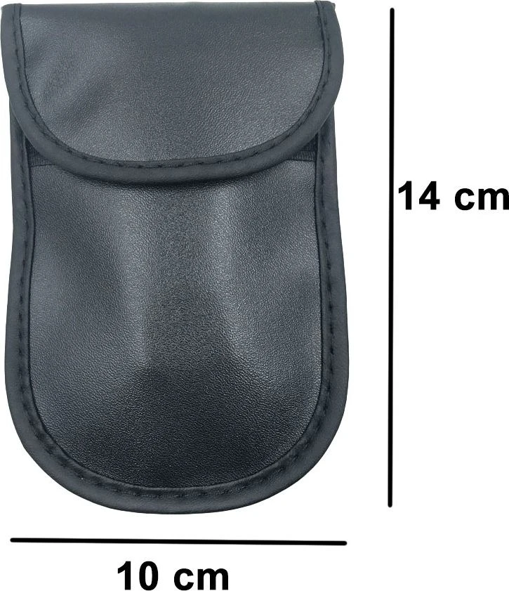Hurtel Dėklas automobilio rakteliai nuo vagysčių Faraday narvas 14x10cm juoda