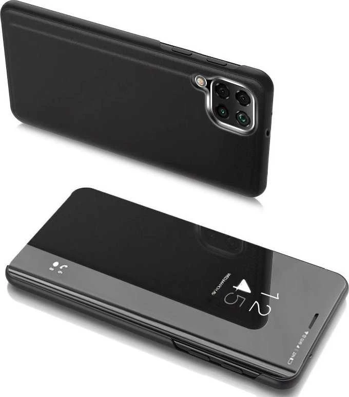 Hurtel Clear View Samsung A05s atverčiamas – dėklas telefonui juodos spalvos
