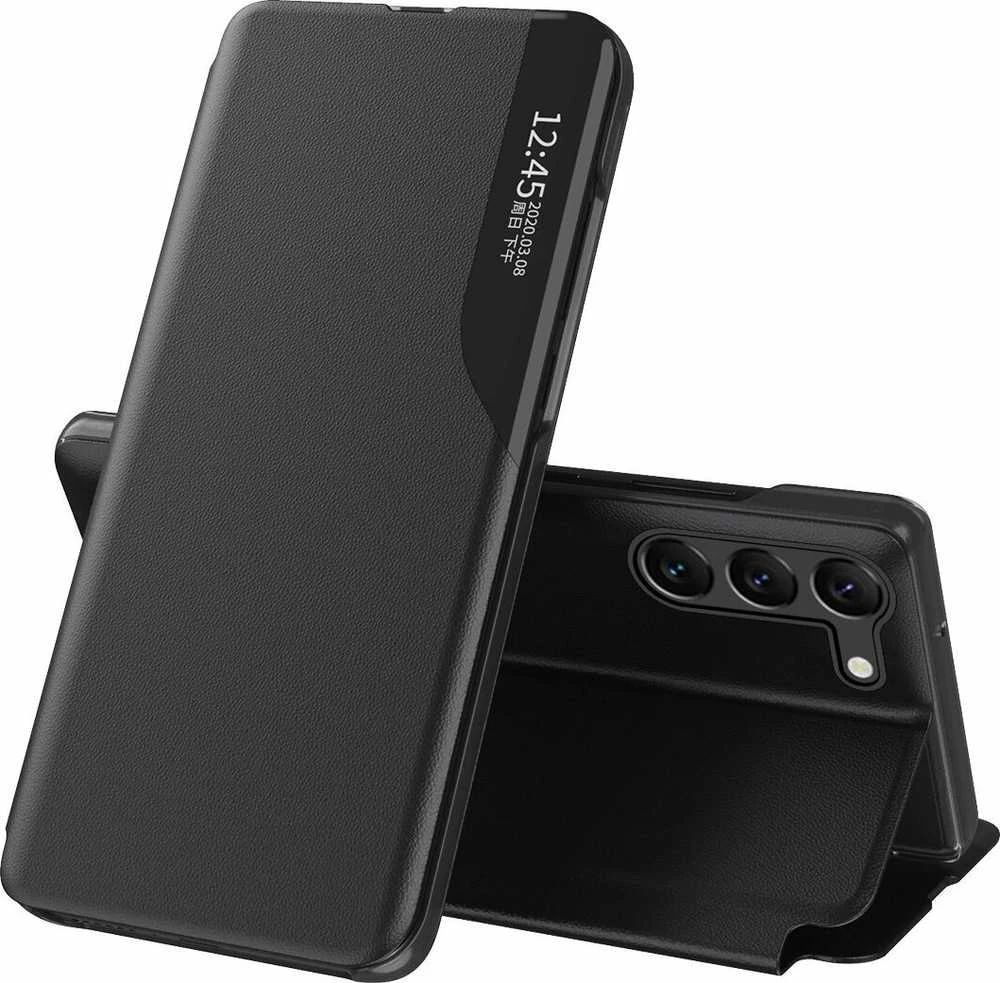 Hurtel Eco Leather View Xiaomi POCO C65 / Redmi 13C atverčiamas – dėklas telefonui juodos spalvos