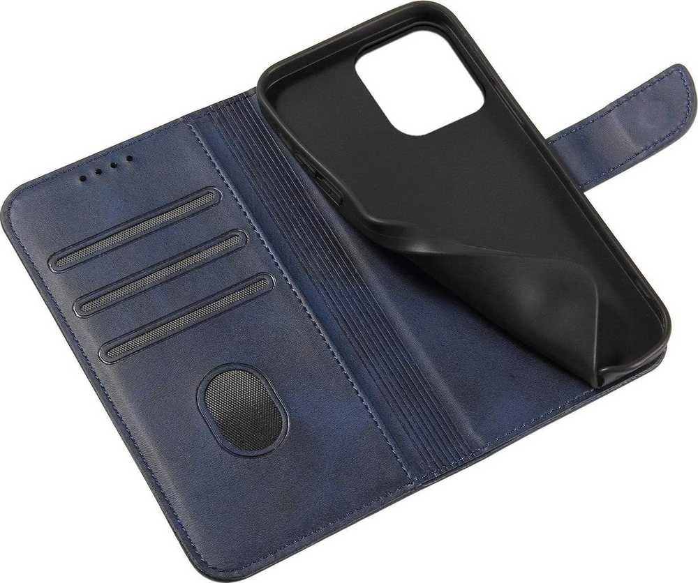 Hurtel Dėklas etui su klapką i portfelem do Samsung S24 Plus Magnet Case mėlyna