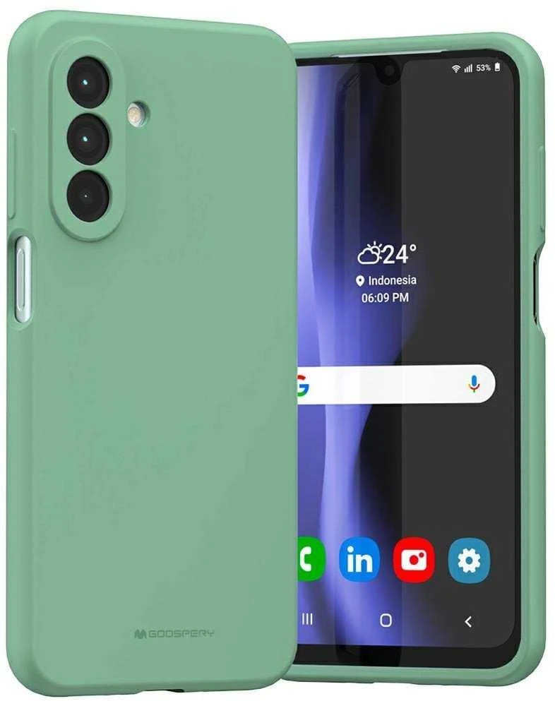 Dėklas Mercury Silicone Samsung Galaxy A26 žalias