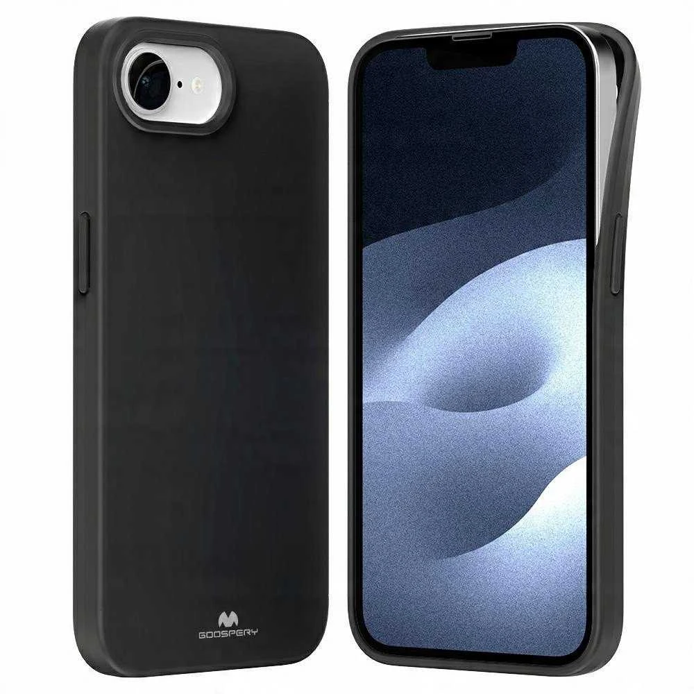 Dėklas Mercury Soft Apple iPhone 16e / 17e juodos spalvos