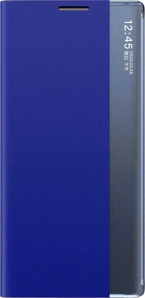 Hurtel Dėklas dėklas Samsung S24+ su magnetiniu atvartu New Sleep View Case mėlyna