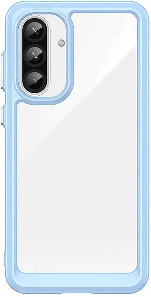 Hurtel Outer Space Samsung Galaxy A36 Cover with Flexible Frame – dėklas telefonui mėlynos spalvos