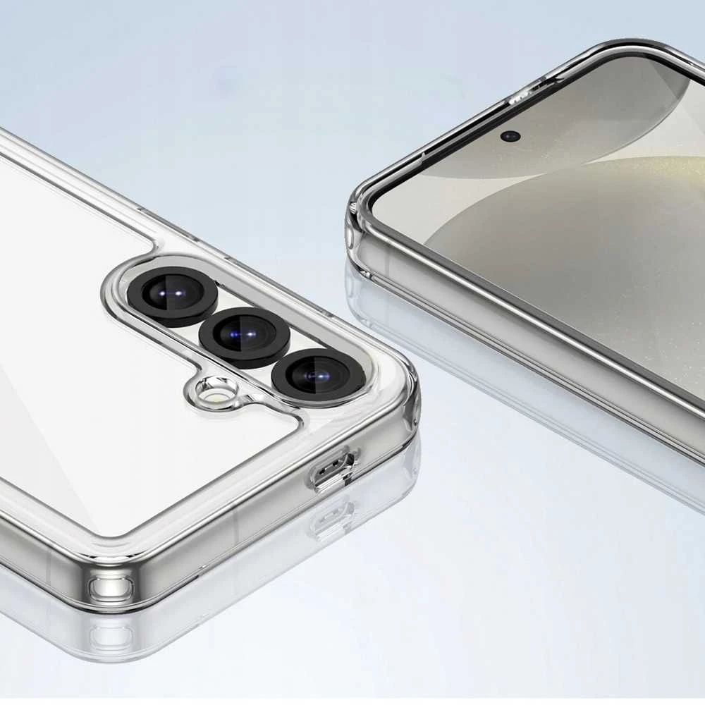 Hurtel Outer Space dėklas su Gel Frame skirtas Samsung Galaxy F06 5G – skaidrus