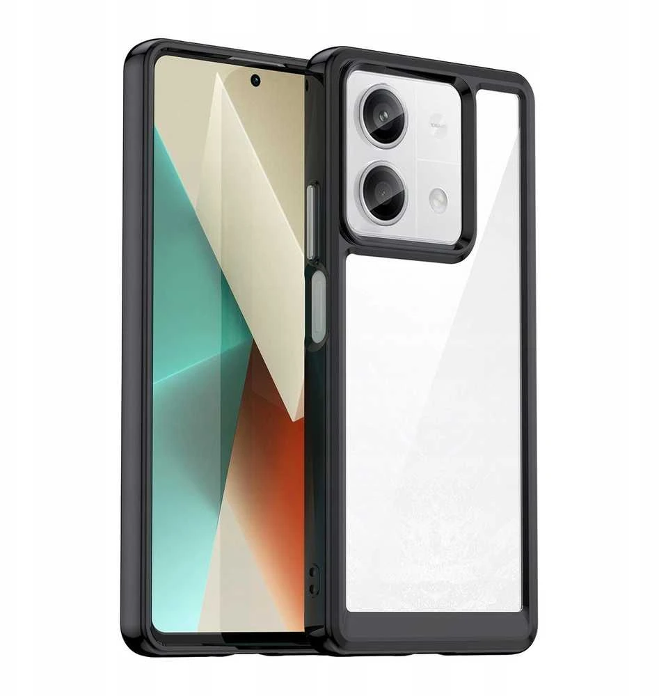 Hurtel Outer Space dėklas with gel frame Xiaomi Redmi Note 13 5G – dėklas telefonui juodos spalvos