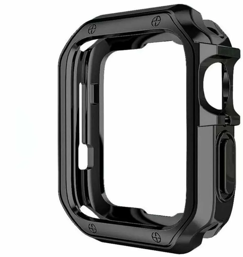 Hurtel Soft Strong Watch dėklas skirtas Apple Watch 49 mm (Ultra 1/2) – juodos spalvos