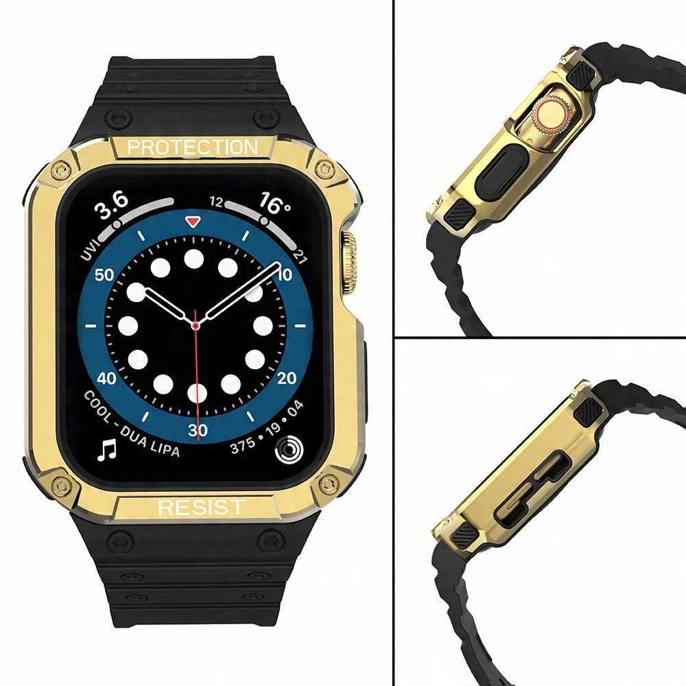 Išmaniojo laikrodžio Apple SE/7 silikoninis Hurtel dirželis, Juodos spalvos, 38/40/41mm